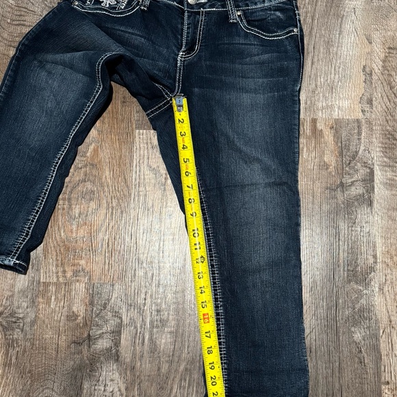 Love Indigo Premium capri blue jeans women’s size 8 - Picture 6 of 9